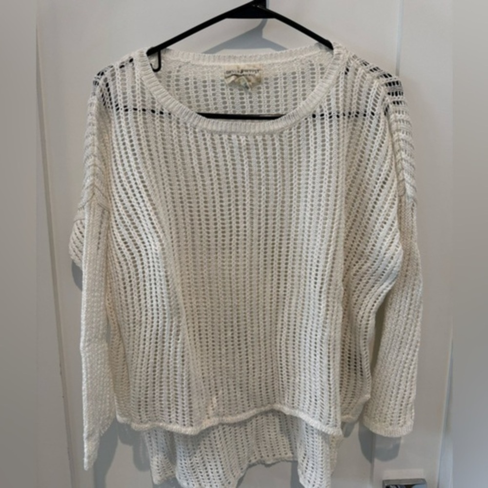 Ralph Lauren Denim & Supply Women Size small S/P White Sweater Crochet Knit G